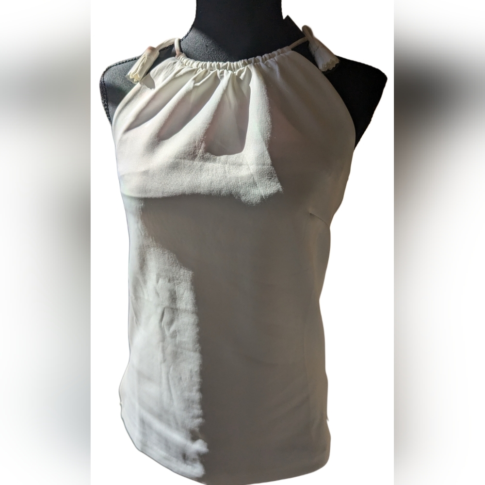 Gretchen Scott Tassell Tie Top NWT xxs, 'shrimp'